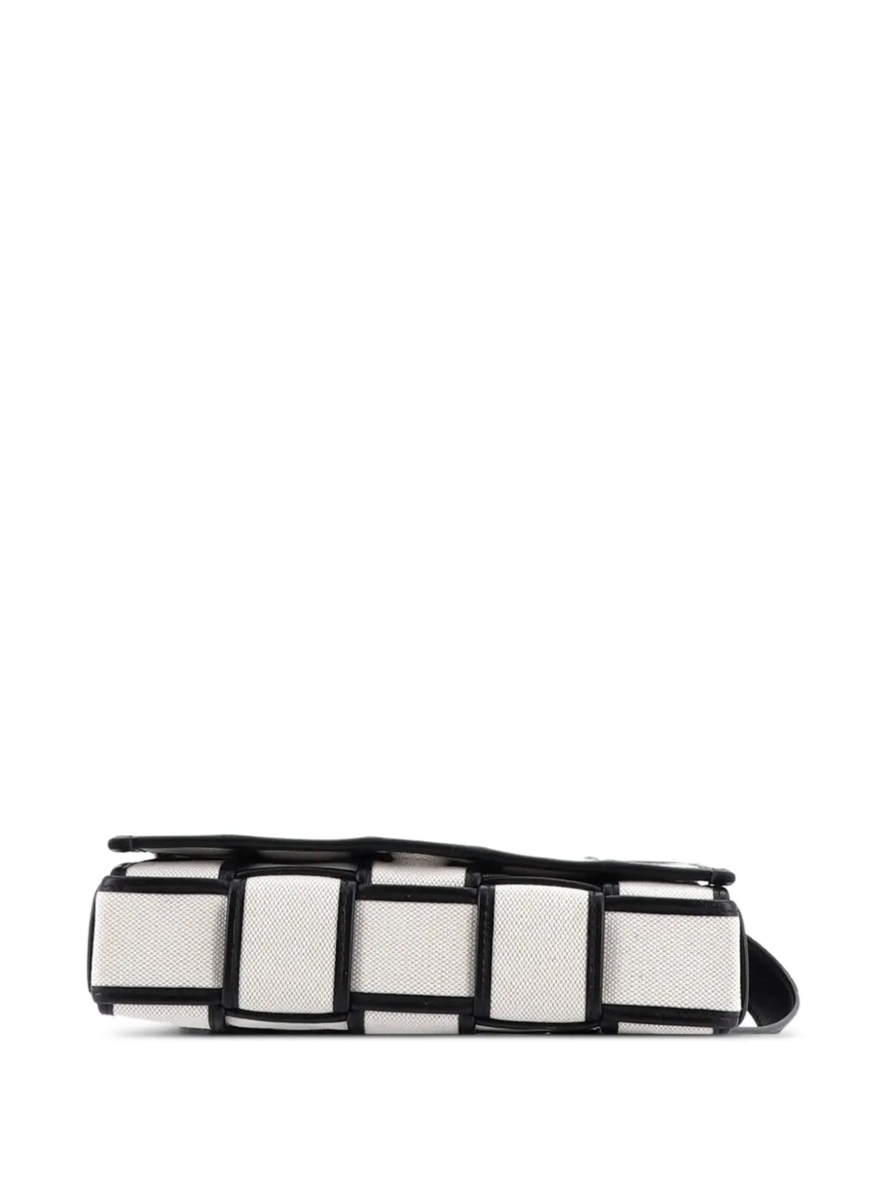 Cassette Crossbody Bag Padded Maxi Intrecciato Canvas With Leather Shoulder Bag
