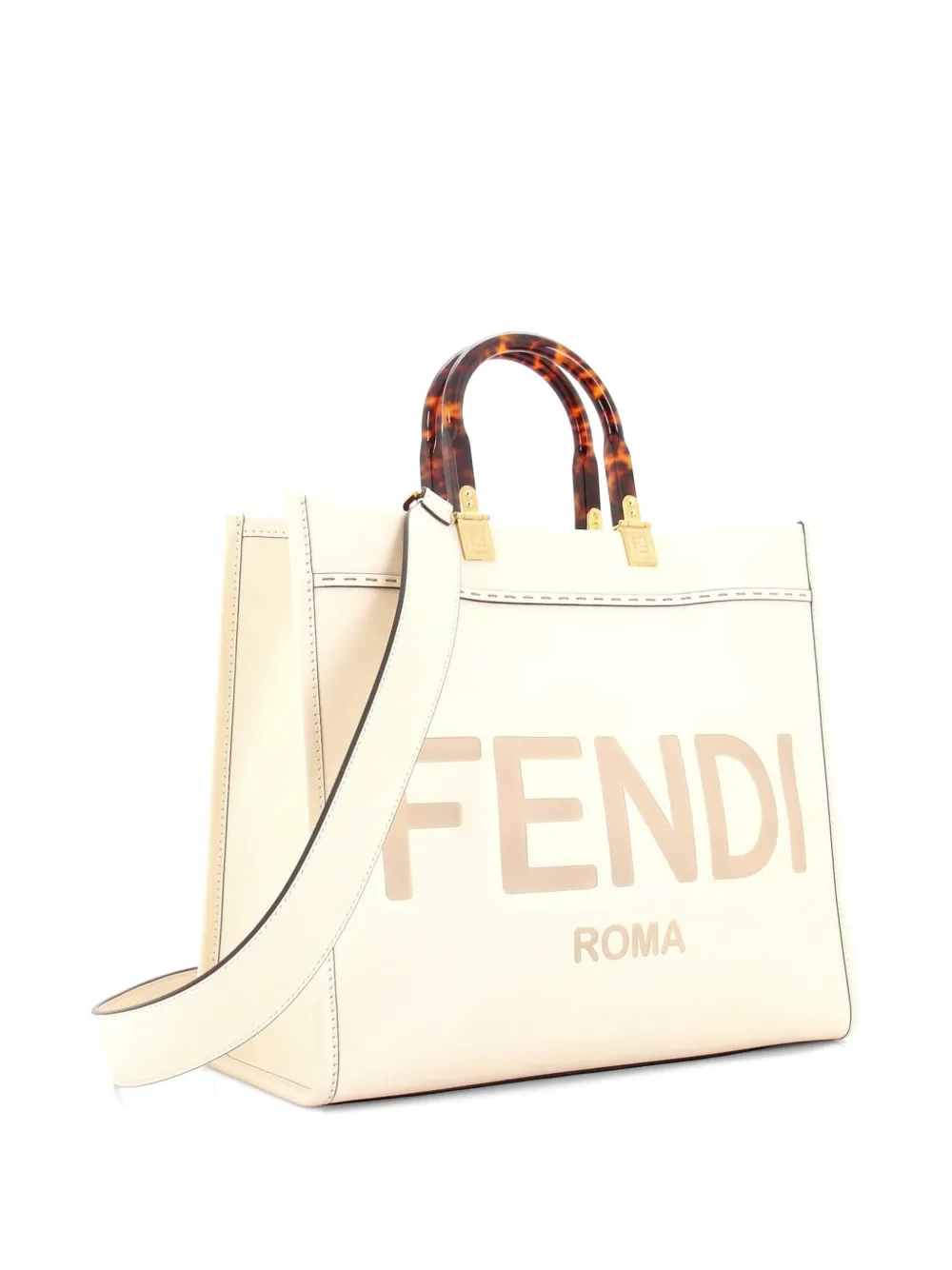 Sunshine Shopper Leather Medium Tote Bag
