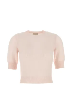FENDI Cropped Knit Top | Neutrals | FARFETCH