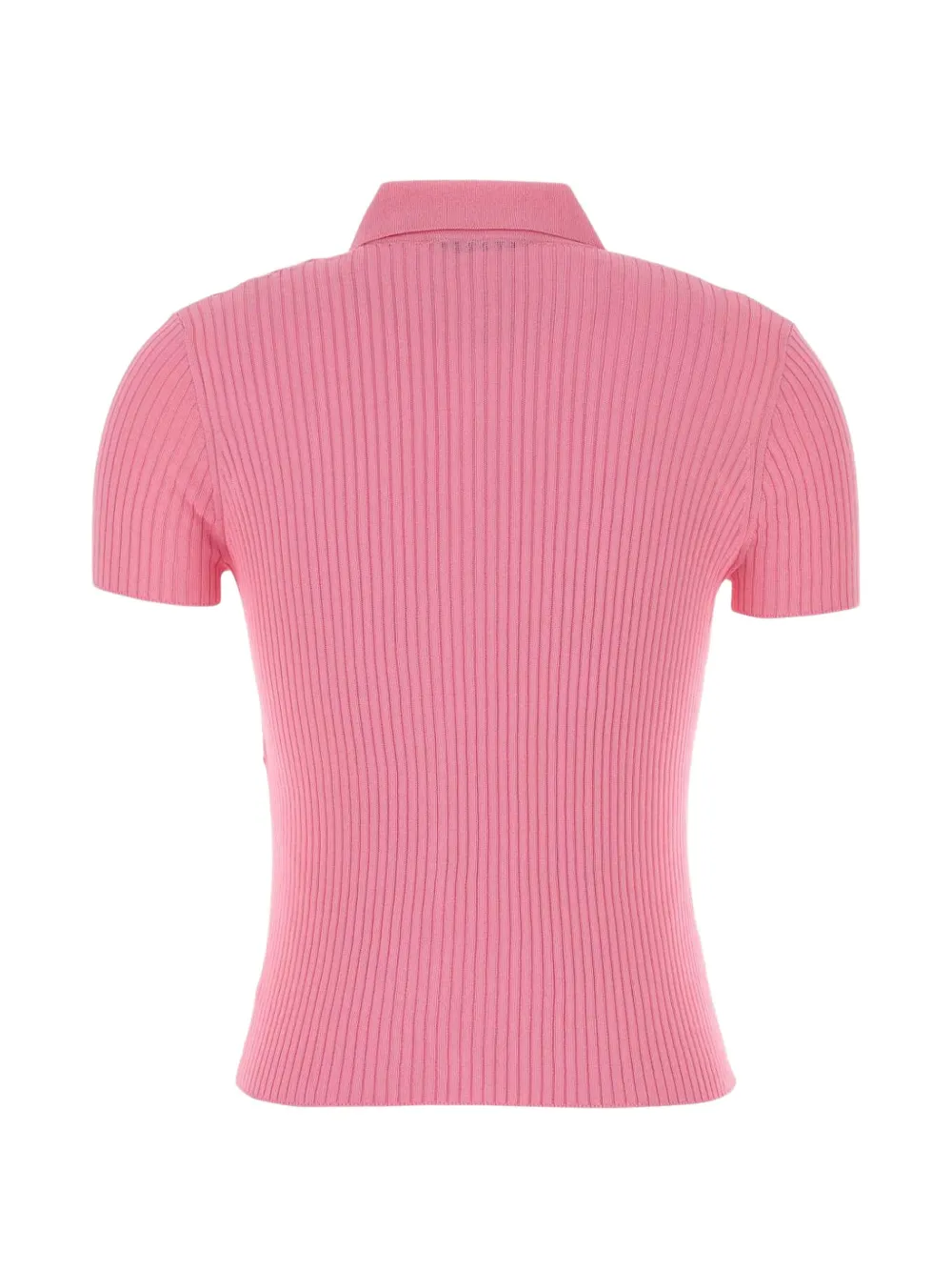 Balenciaga Geribbelde blouse met knopen Roze