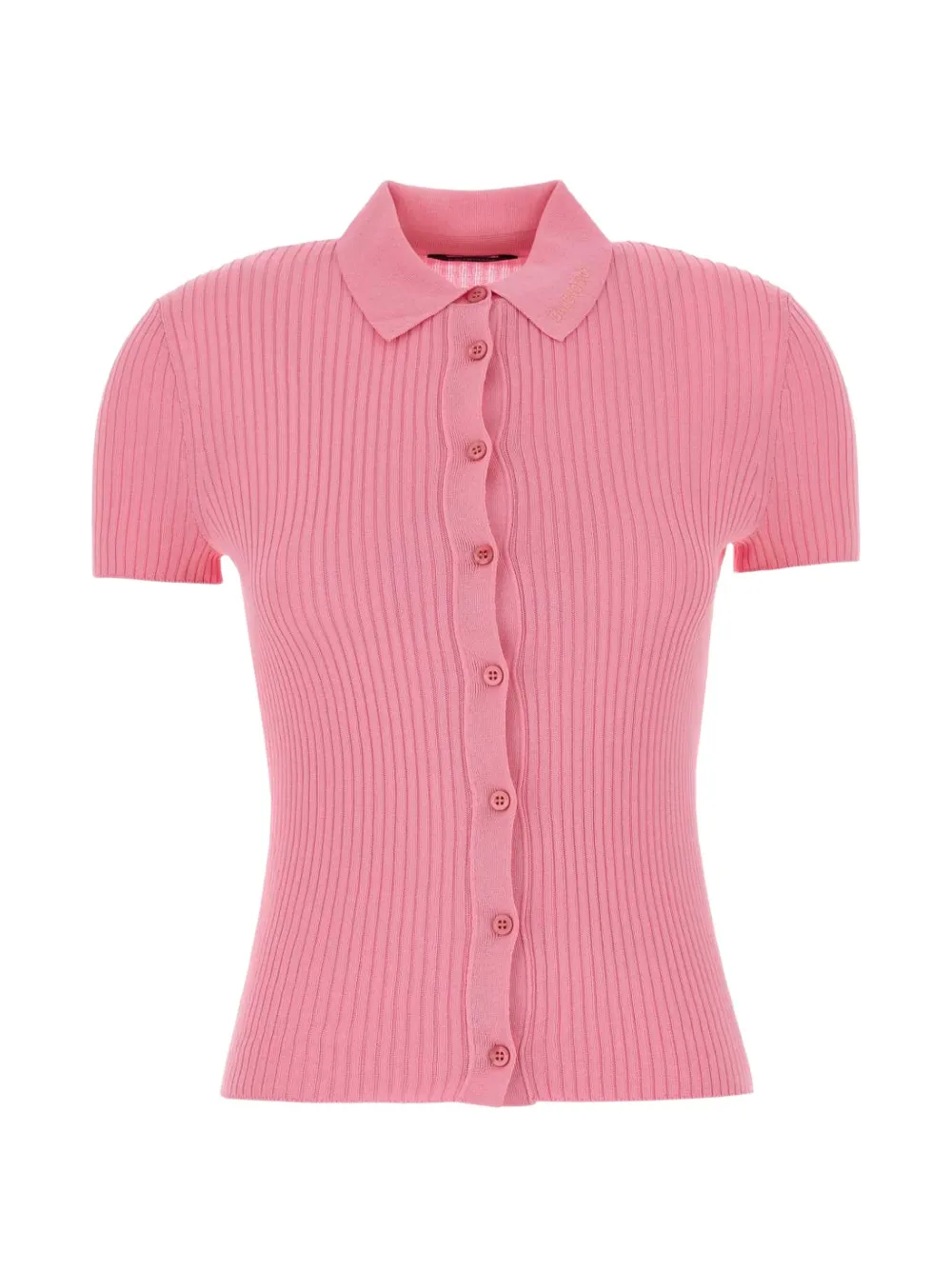 Balenciaga buttoned ribbed shirt - Rosa