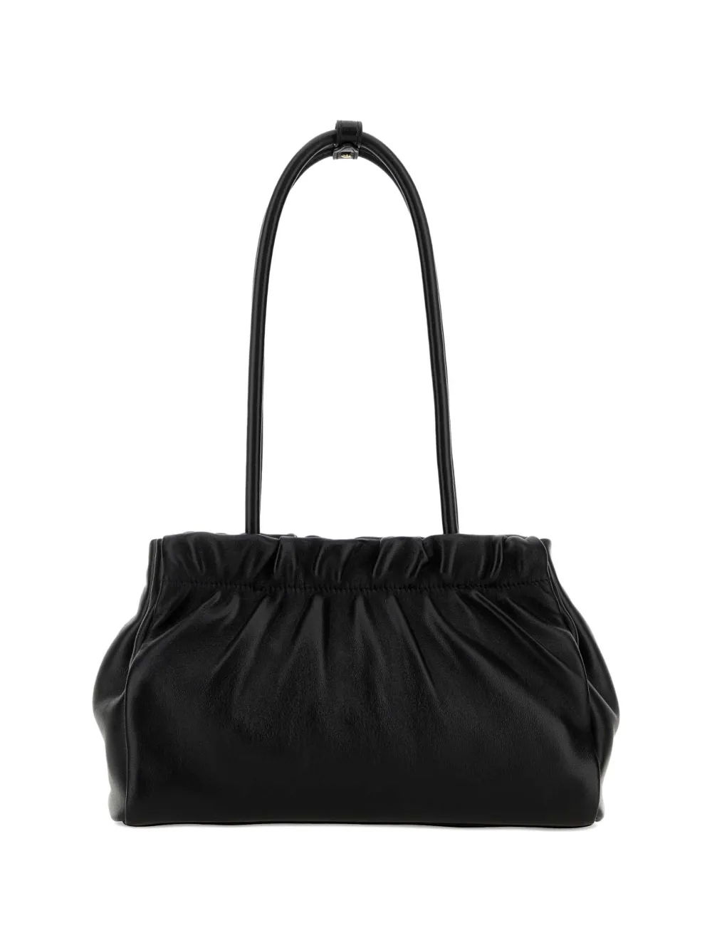 Prada Schoudertas met ruches Zwart