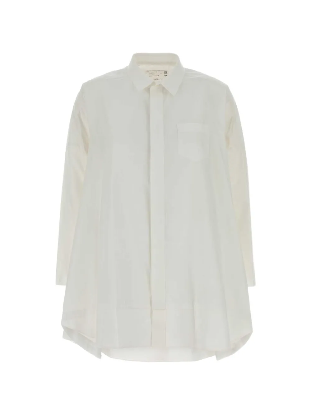 sacai poplin shirt - Bianco