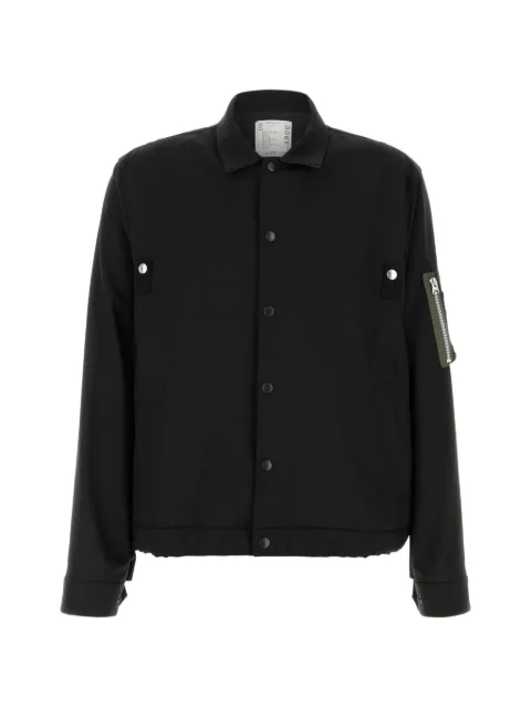 sacai twill shirt jacket