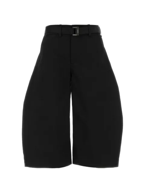 sacai cotton bermuda shorts