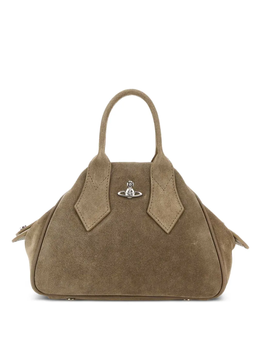 Vivienne Westwood small Yasmine Orb-detail leather tote bag - Grigio