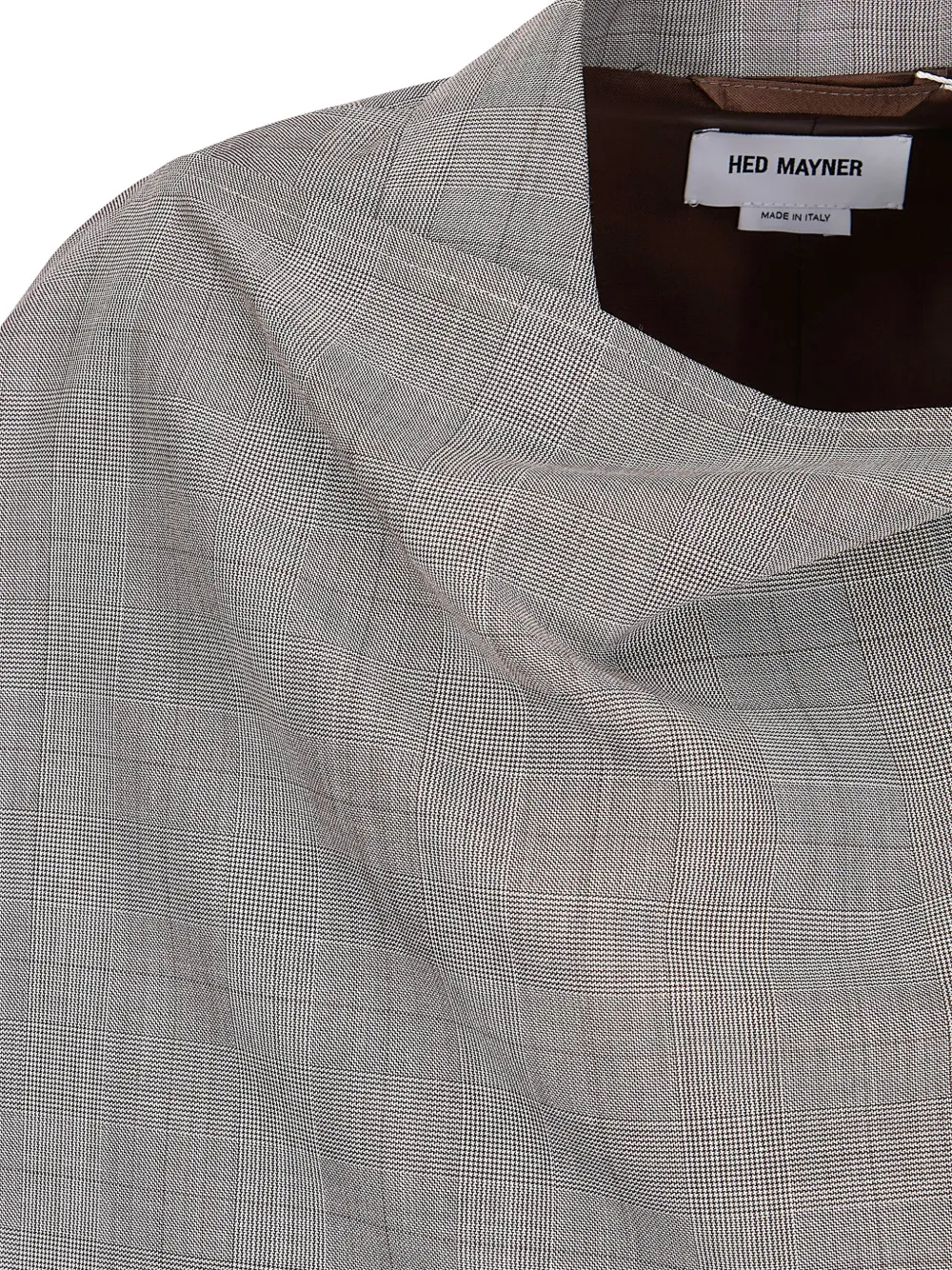  Hed Mayner Scarf Double-breasted Jacket - Grey 