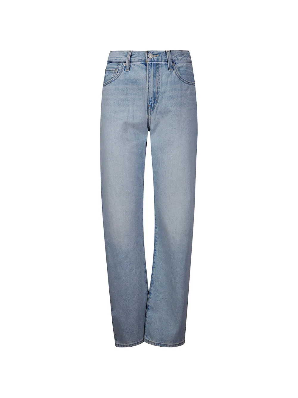 Levi's frayed high-waisted jeans - Blau