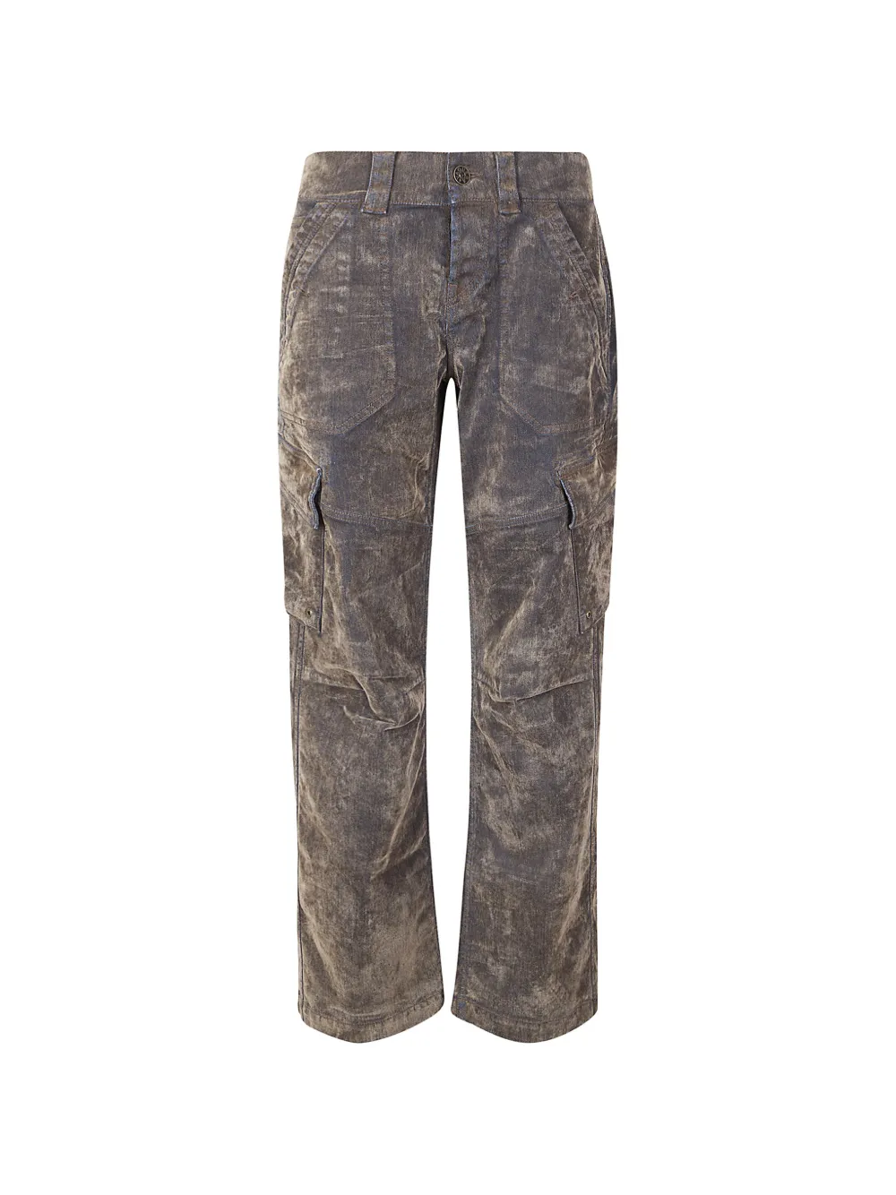 Vaquera flocked cargo jeans - Marrone