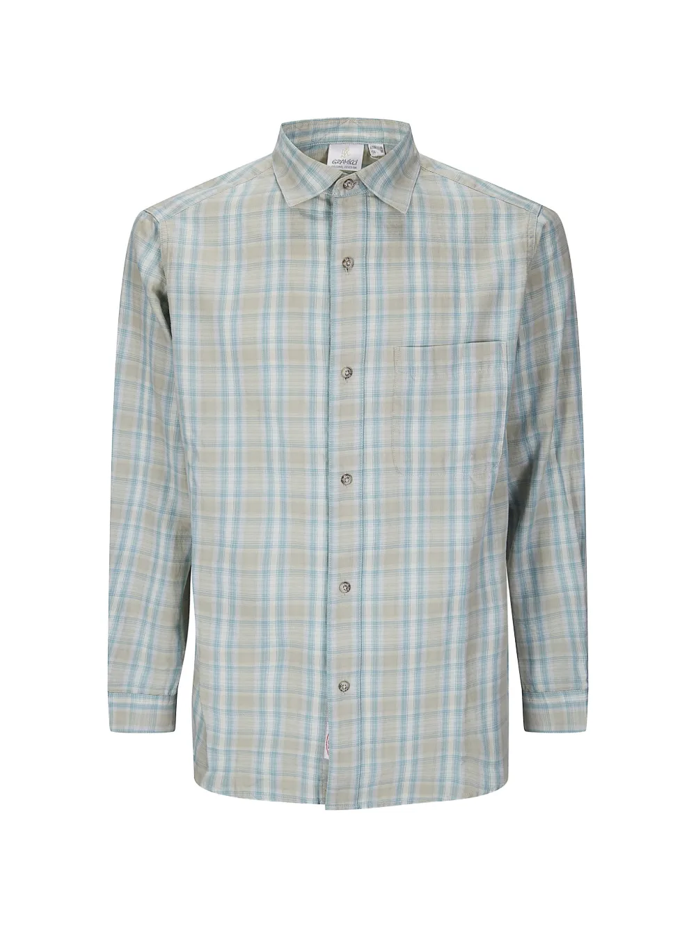 Gramicci checked buttoned shirt - Blu