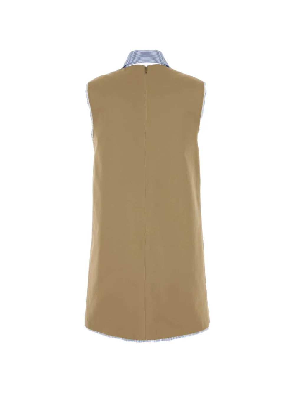  Miu Miu Collared Mini Dress - Neutrals 