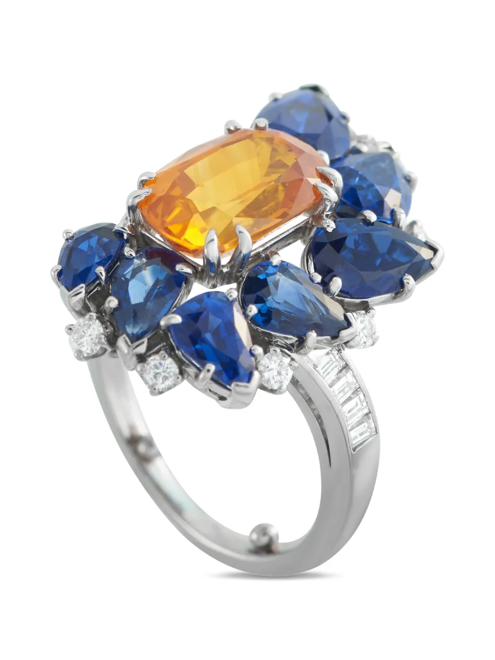 LB Exclusive diamond sapphire ring - Argento