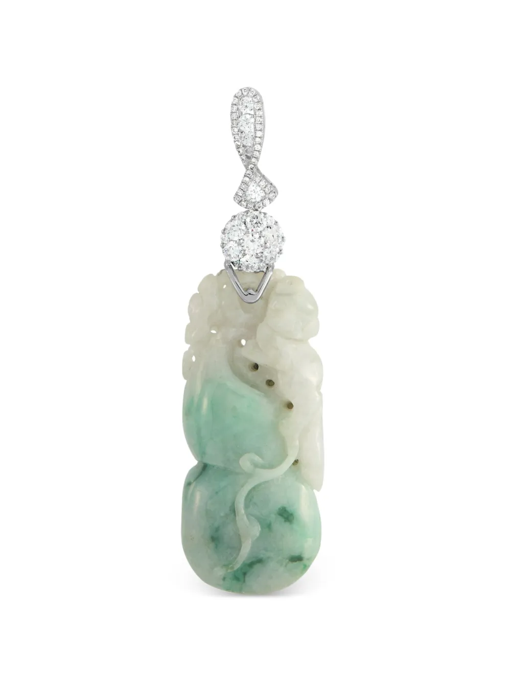 LB Exclusive diamond jade pendant - Argento