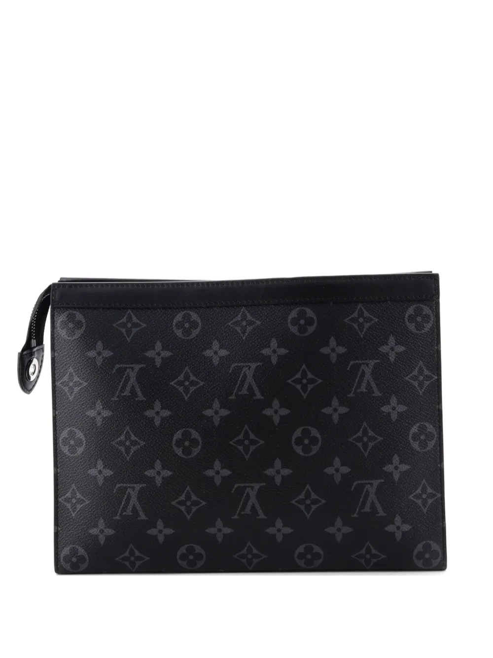 Louis Vuitton Pre-Owned Pochette Voyage Monogram Eclipse Canvas MM clutch bag - Black