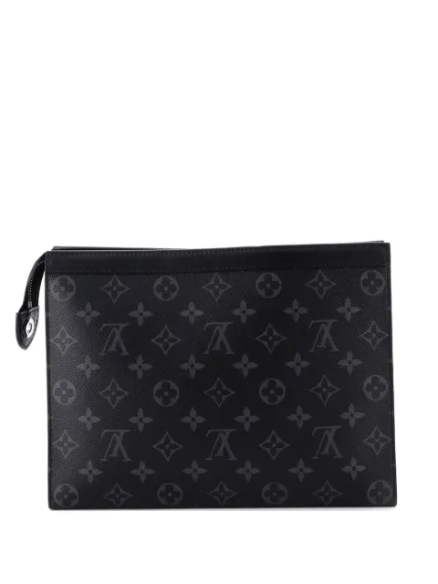 Louis Vuitton Pre-Owned bolsa de mano Pochette Voyage de lona MM con monograma Eclipse