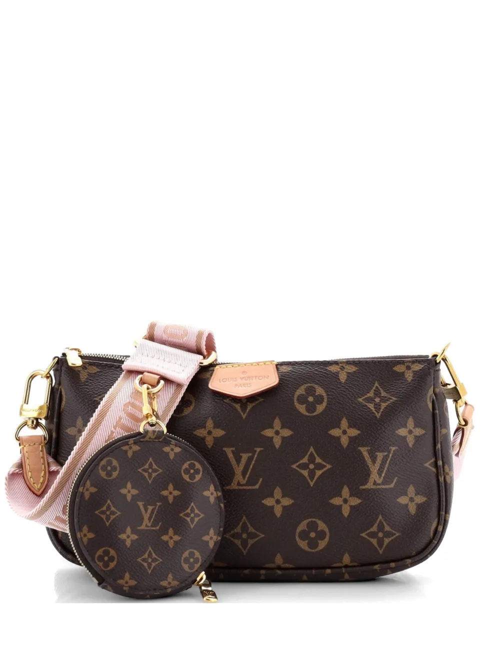 Louis Vuitton Pre-Owned Multi Pochette Accessoires Monogram Canvas crossbody bag - Braun
