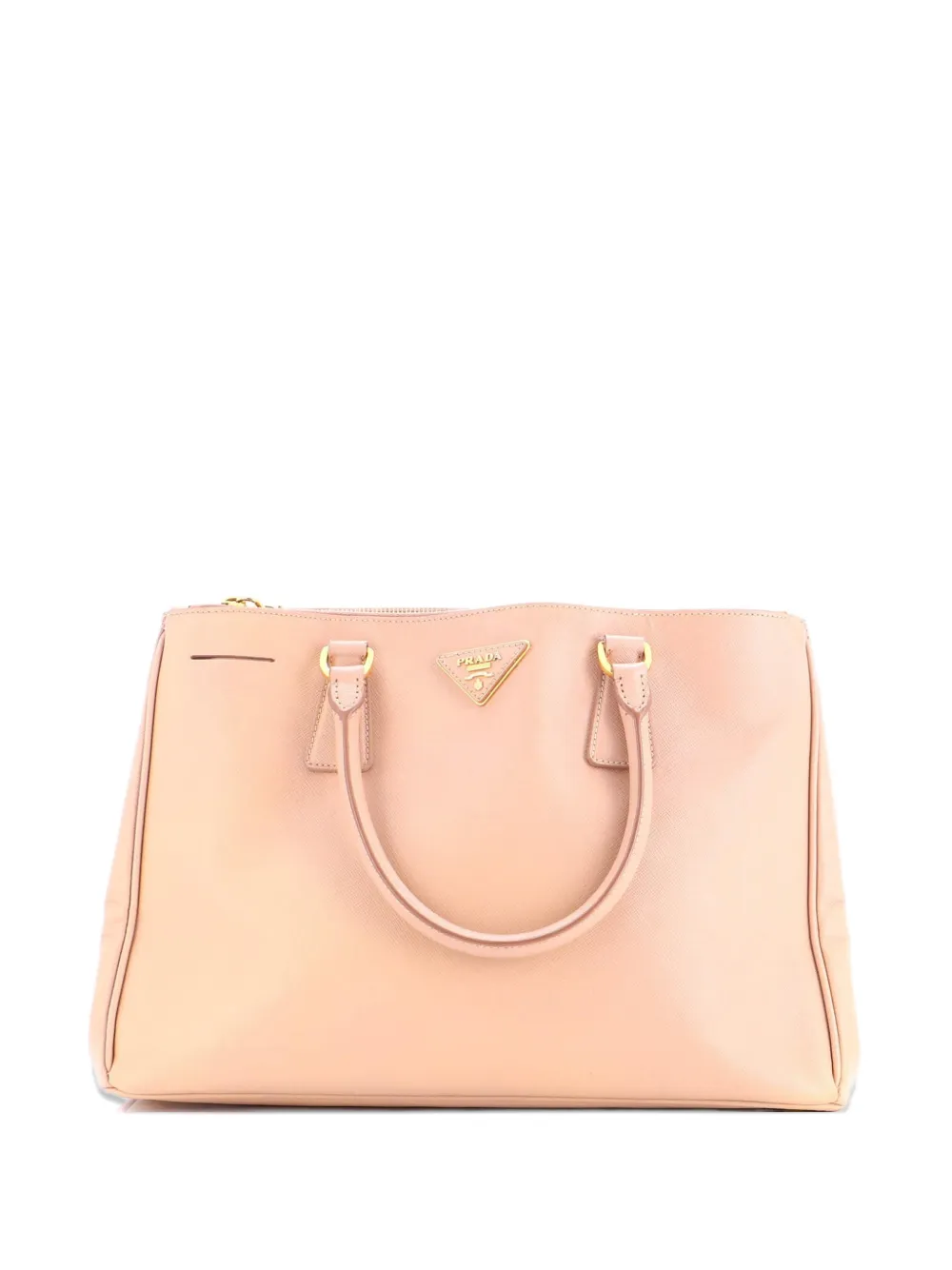 Prada Pre-Owned Borsa tote Double Zip Lux media in pelle Saffiano - Toni neutri