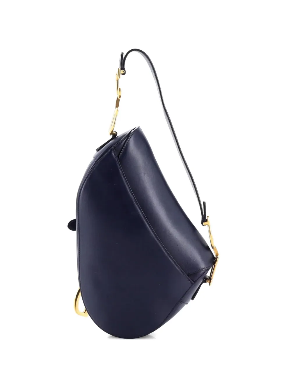 Christian Dior Pre-Owned Saddle Handbag Leather Medium shoulder bag - Blu