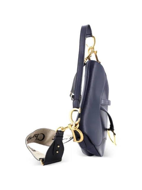 Christian Dior Pre-Owned Saddle Handbag Leather Medium shoulder bag