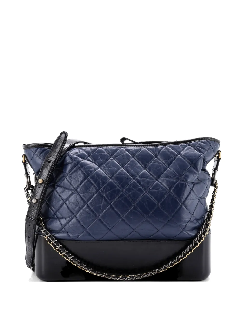 CHANEL Pre-Owned Gabrielle Quilted Aged Calfskin Large hobo bag - Nero