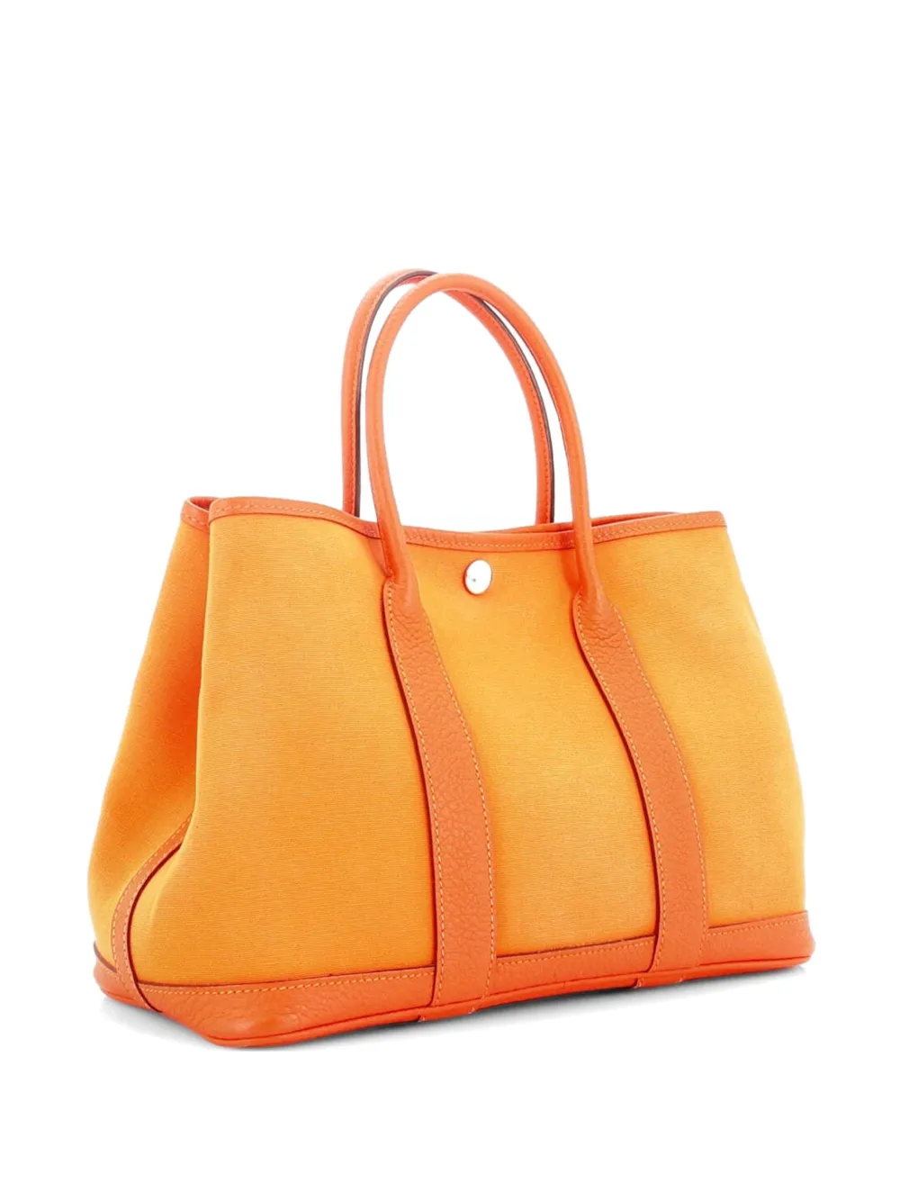 Hermès Pre-Owned Garden Party Toile and Leather 30 tote bag - Arancione