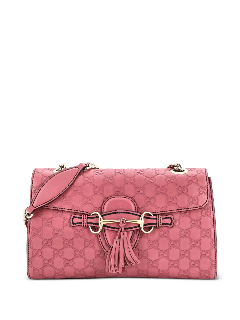 Gucci Pre-Owned Emily Chain Flap Bag Guccissima Leather Medium shoulder bag - Rosa