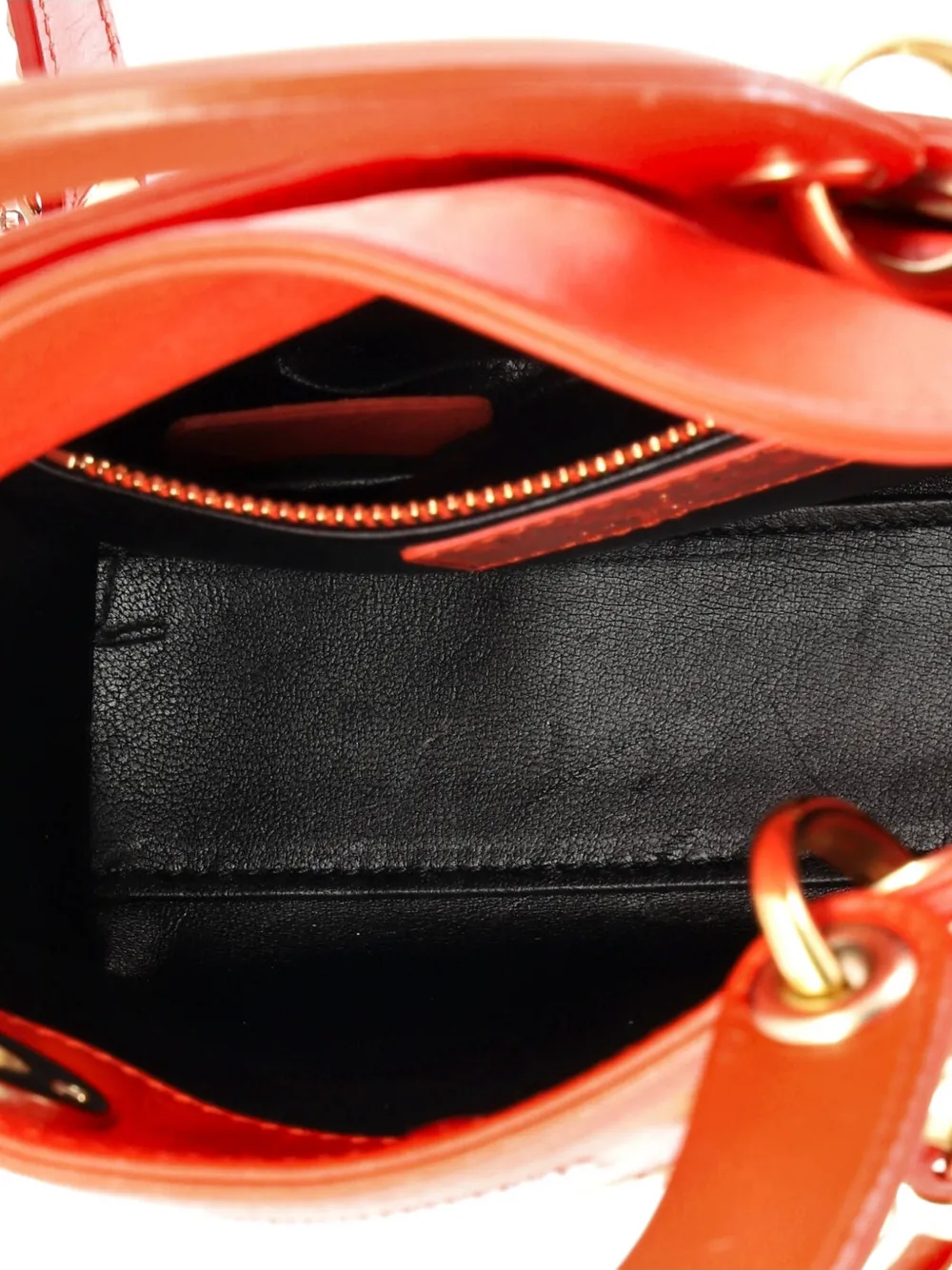Lady Dior Chain Bag Beaded Leather Mini Shoulder Bag