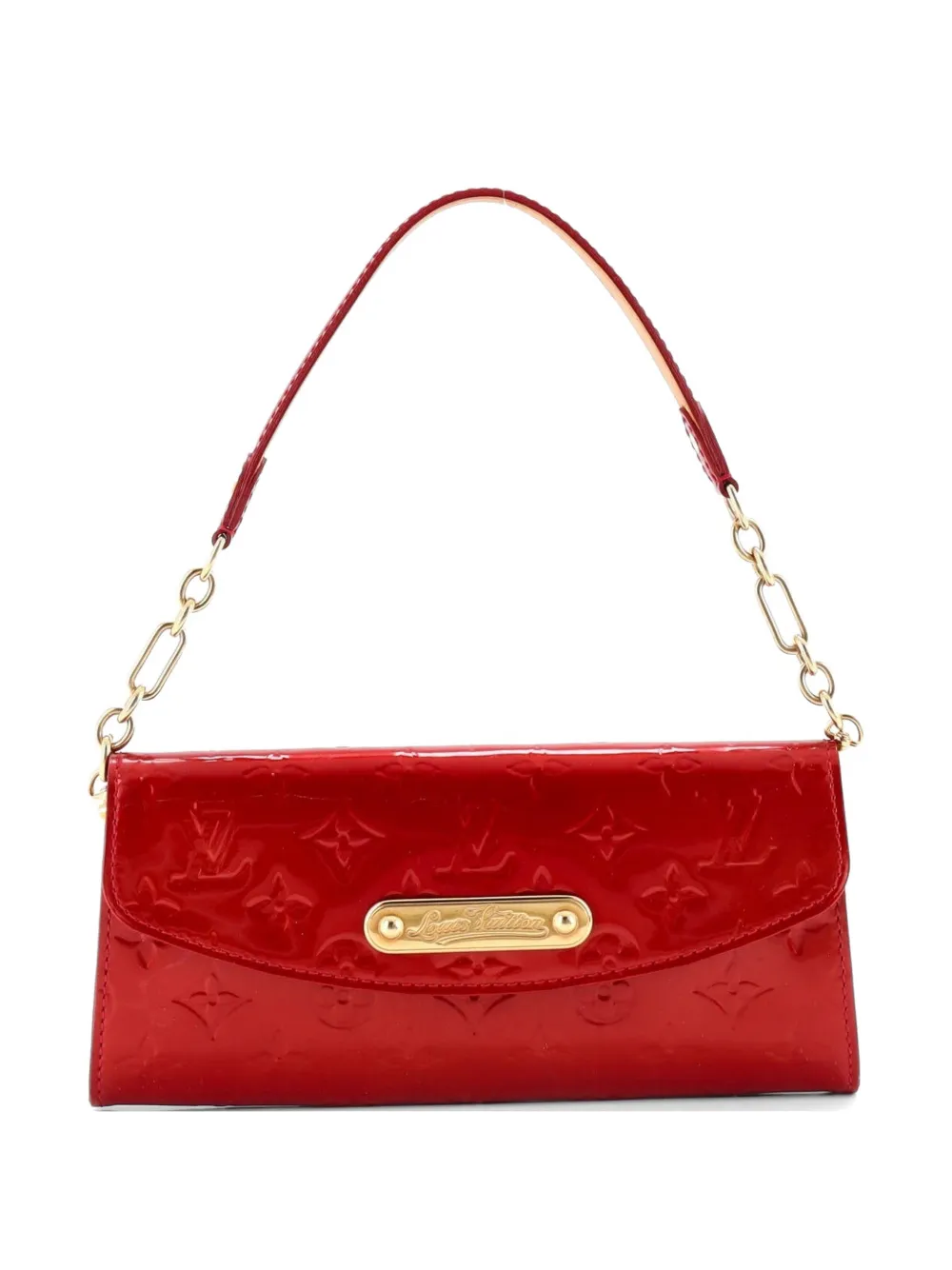 Louis Vuitton Pre-Owned Sunset Boulevard Handbag Monogram Vernis clutch bag - Rosso