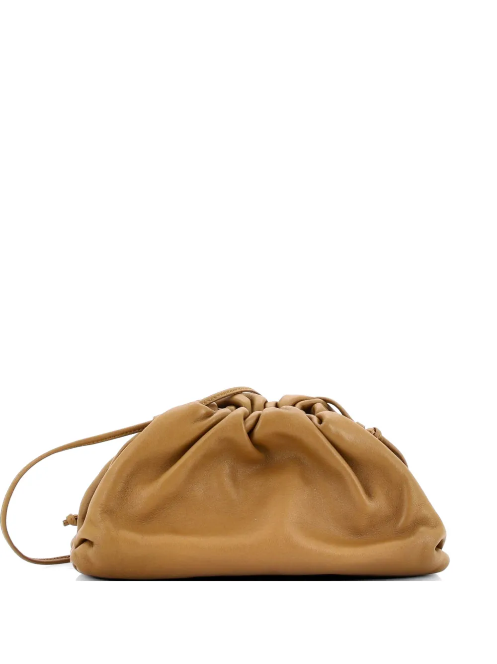 Bottega Veneta Pre-Owned The Pouch Leather Mini crossbody bag - Marrone