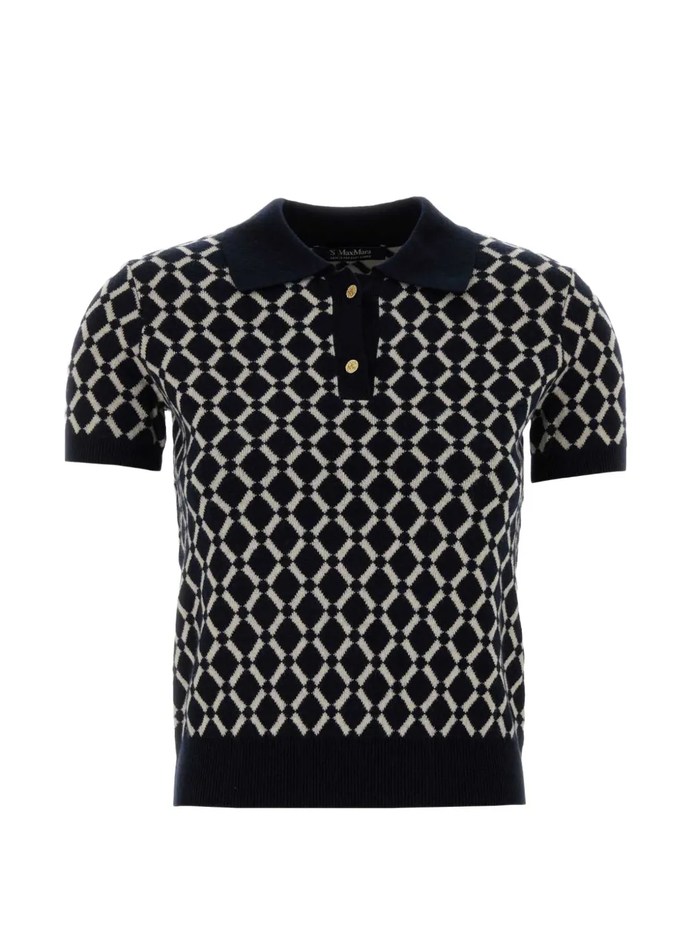 'S Max Mara patterned polo shirt - Blu