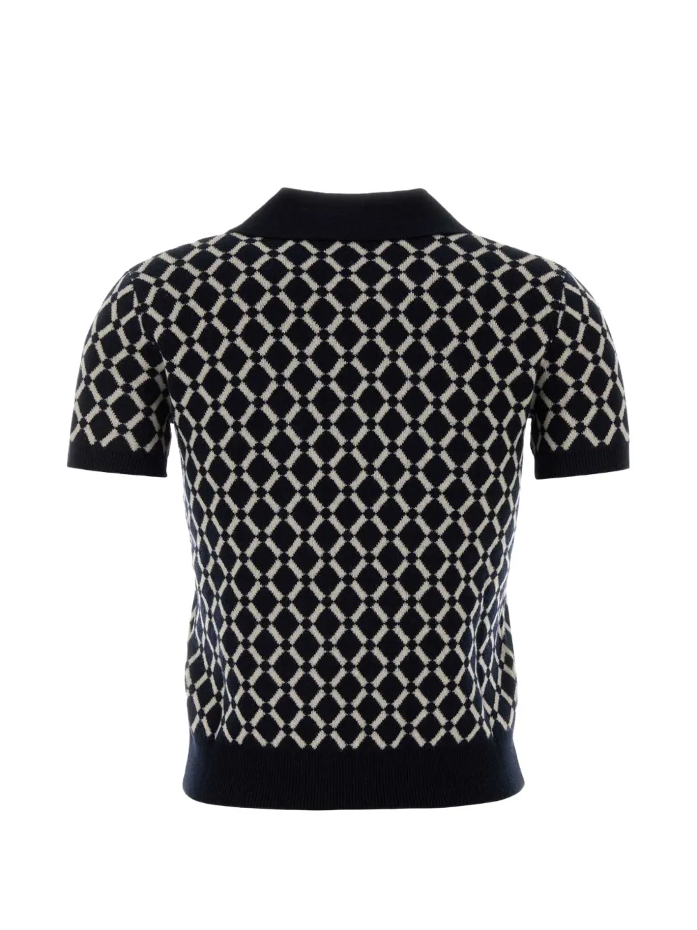  's Max Mara Patterned Polo Shirt - Blue 