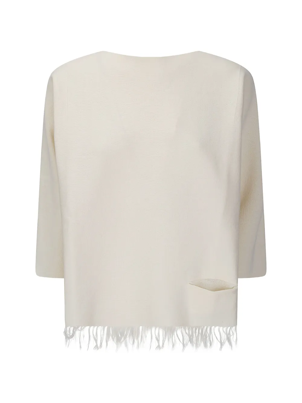  Archivio B Frage Fringed Top - Neutrals 