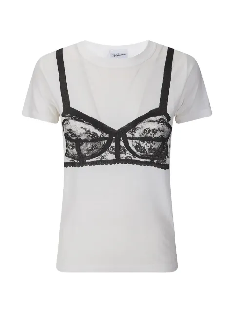 Vaquera bra-print T-shirt