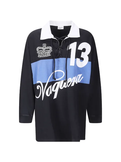 Vaquera long-sleeves polo top