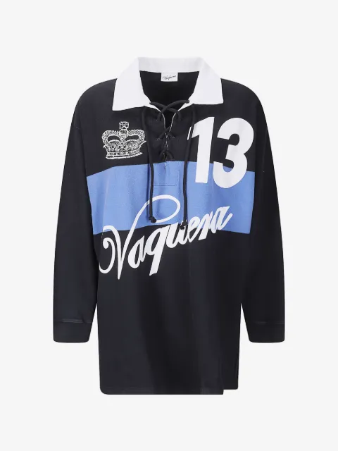 Vaquera long-sleeves polo top