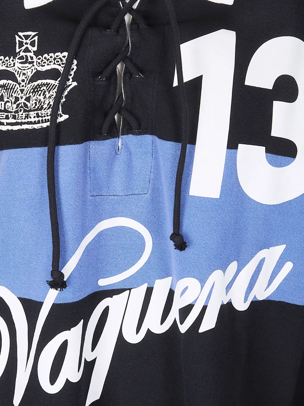  Vaquera Long-sleeves Polo Top - Black 
