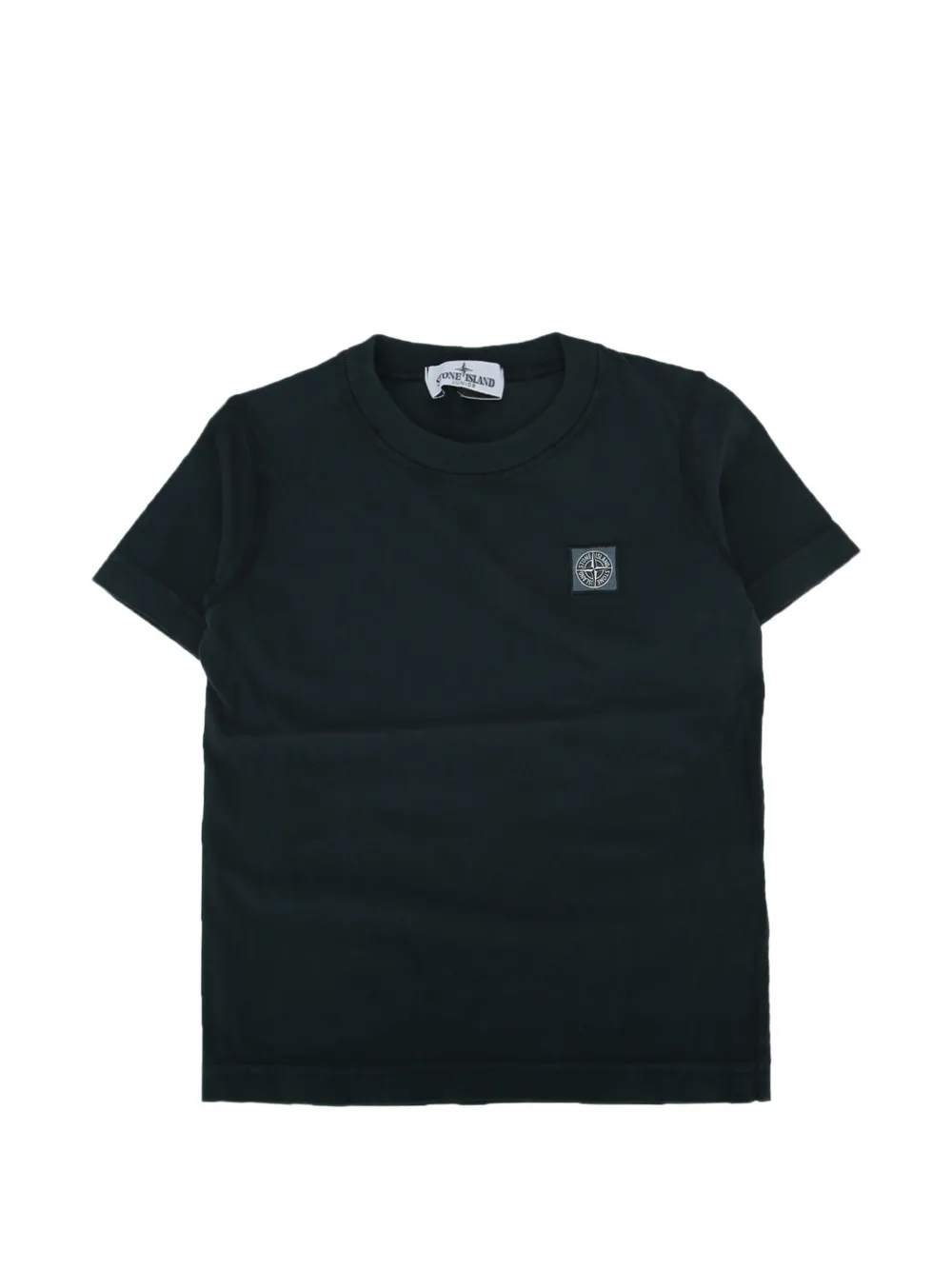 Stone Island Junior logo-patch T-shirt - Blau