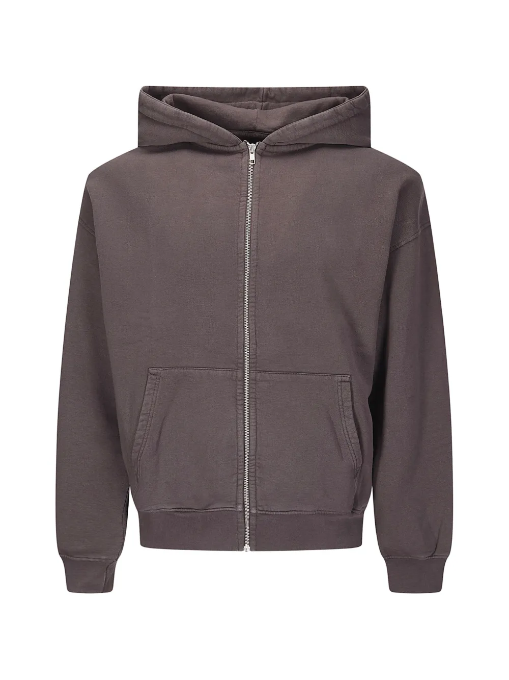 colorful standard oversized zip-up hoodie - Marrone