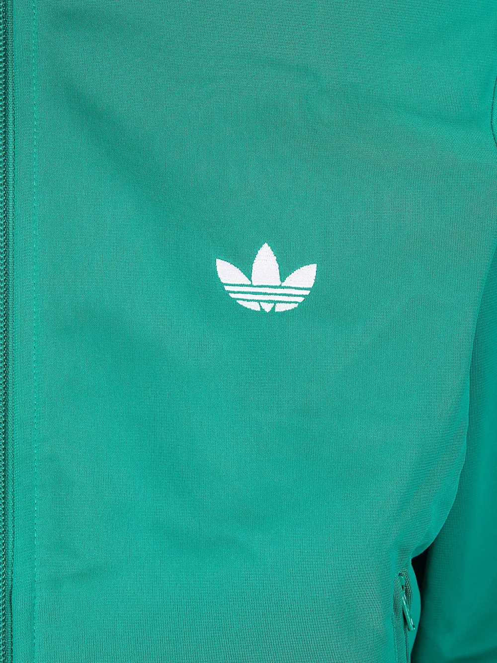 adidas Firebird gestreepte sweater met rits Groen