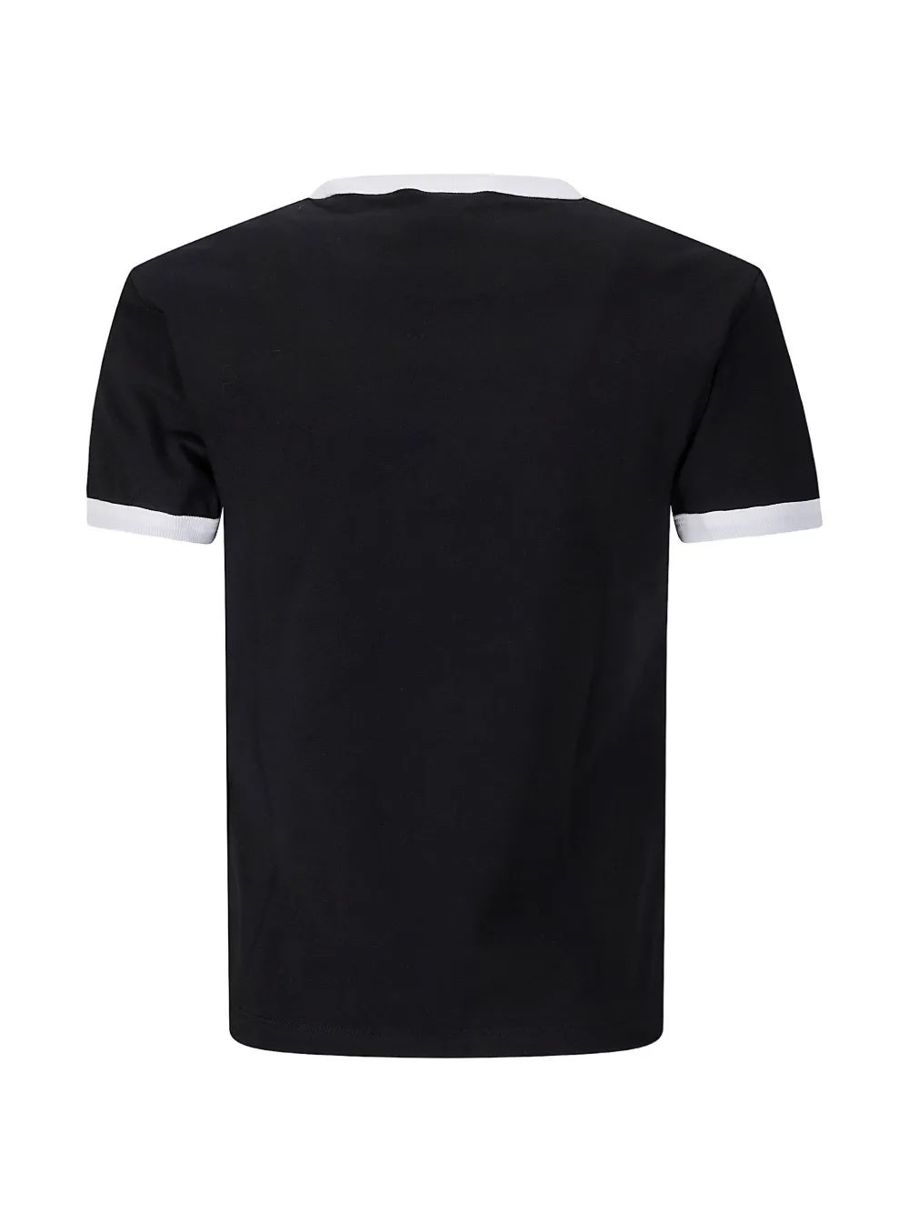 adidas T-shirt met ronde hals en drie strepen Zwart