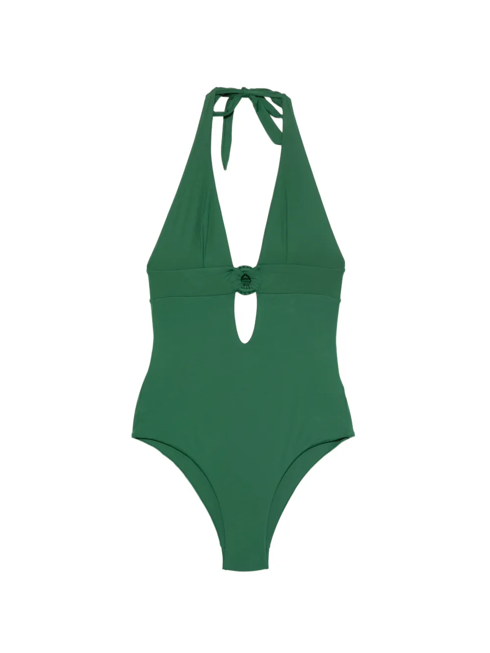 Fisico ring-detail swimsuit - Verde
