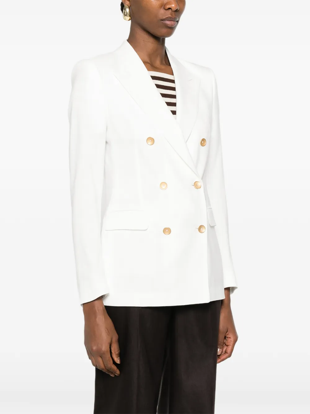 Tagliatore Blazer met V-hals Beige