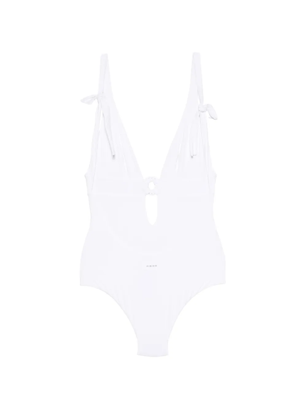  Fisico Ring-detail Swimsuit - White 