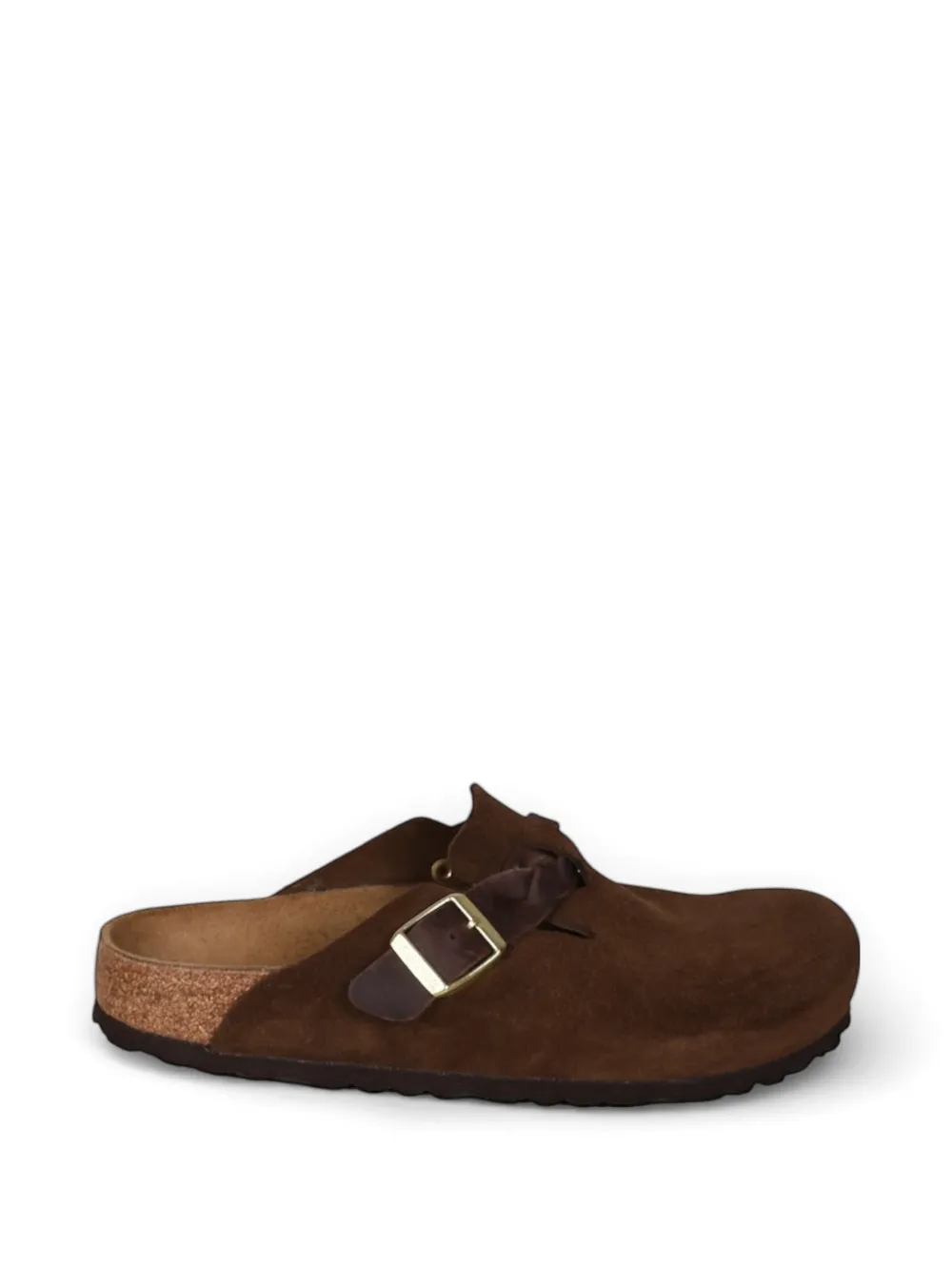 Birkenstock Boston buckle-strap mules - Marrone