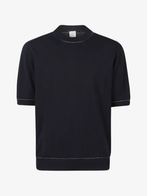Eleventy short-sleeve stitched T-shirt