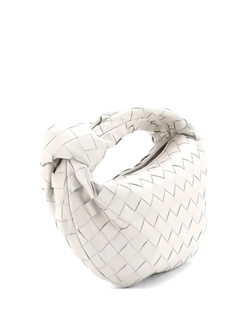 Bottega Veneta Pre-Owned Borsa passepartout BV Jodie mini in nappa con design Intrecciato - Bianco