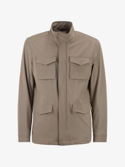 Herno flap-pocket field jacket