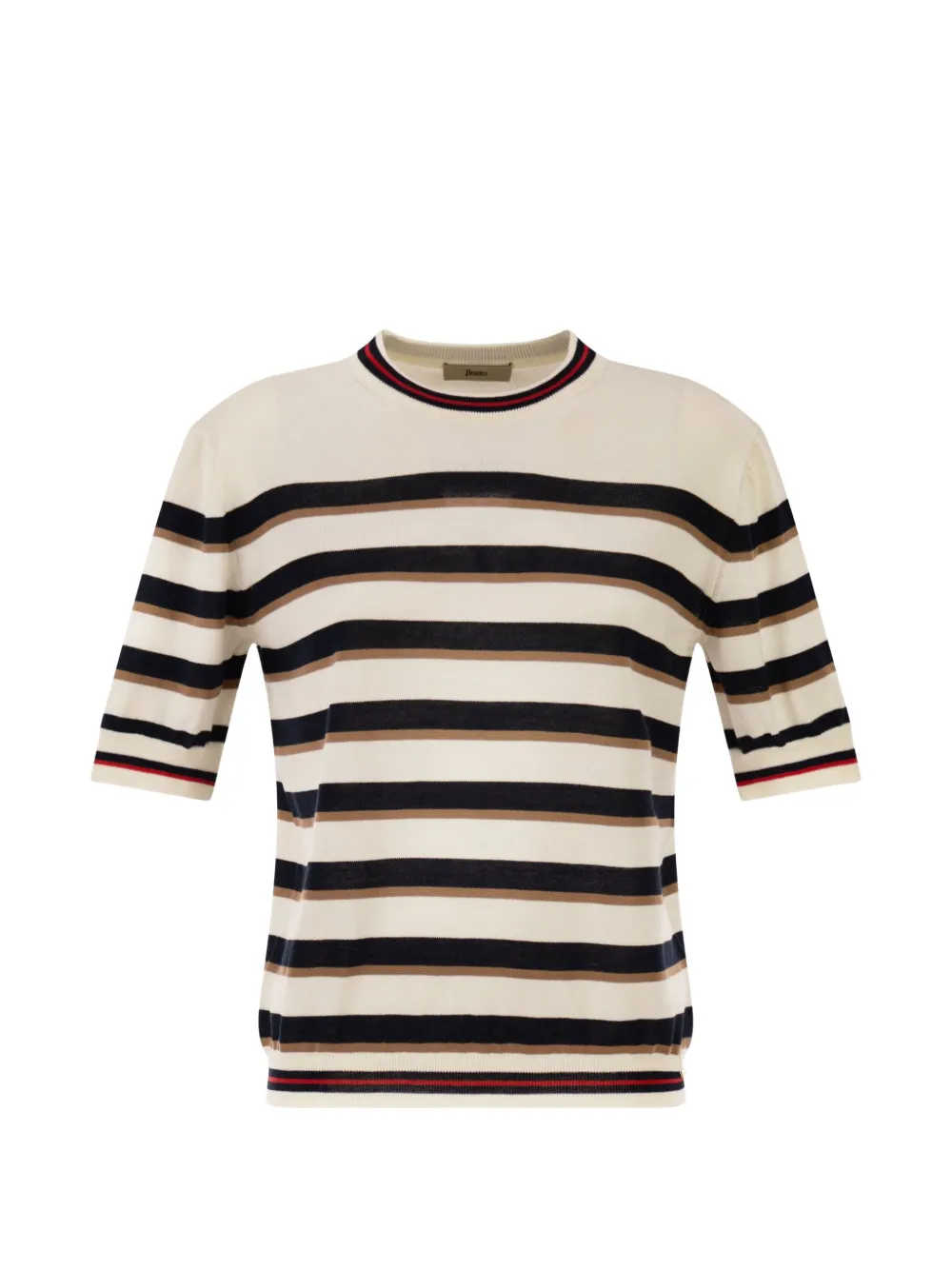 Herno striped knitted T-shirt - Toni neutri