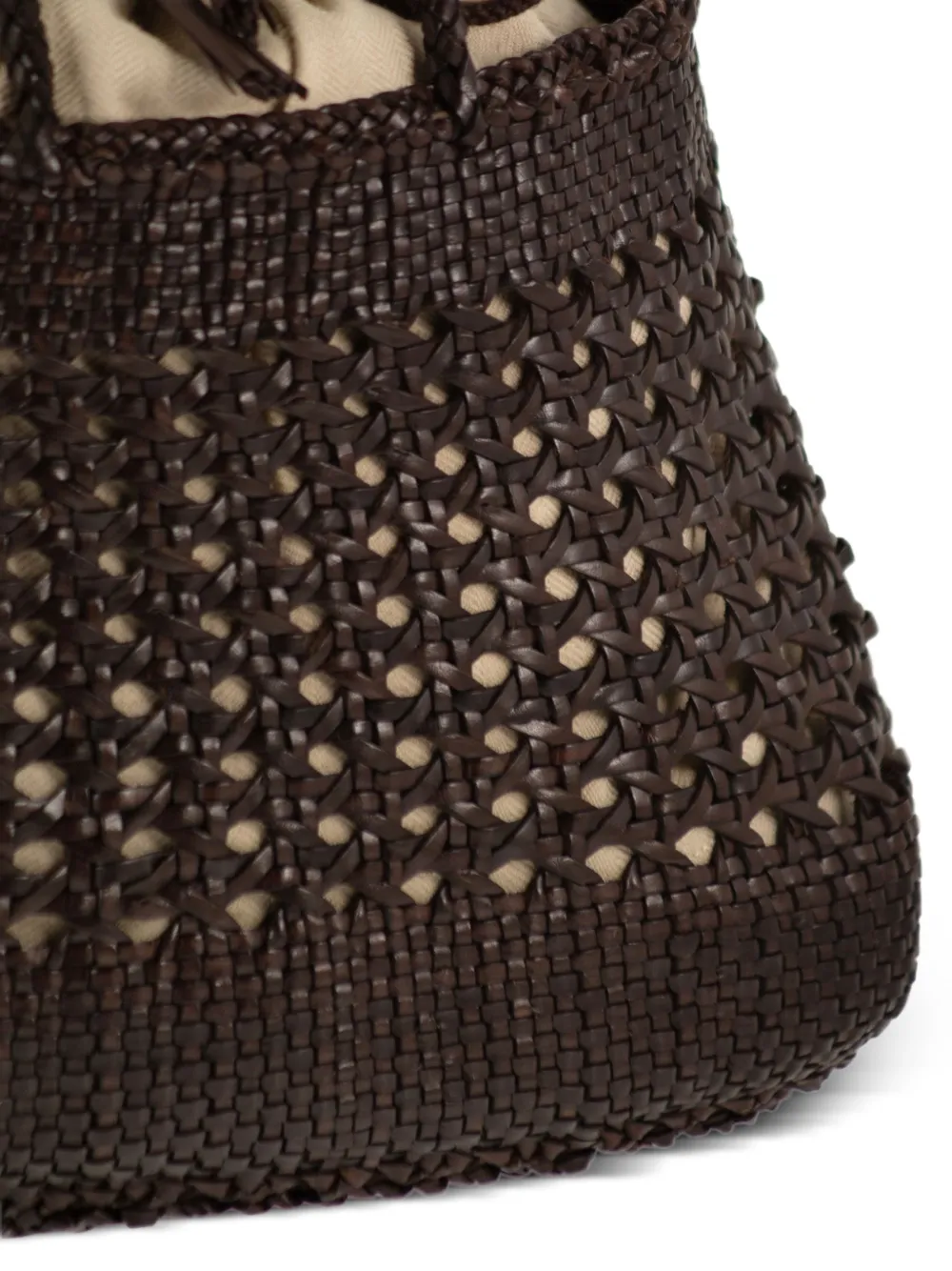 DRAGON DIFFUSION Santa Cano geweven shopper Bruin