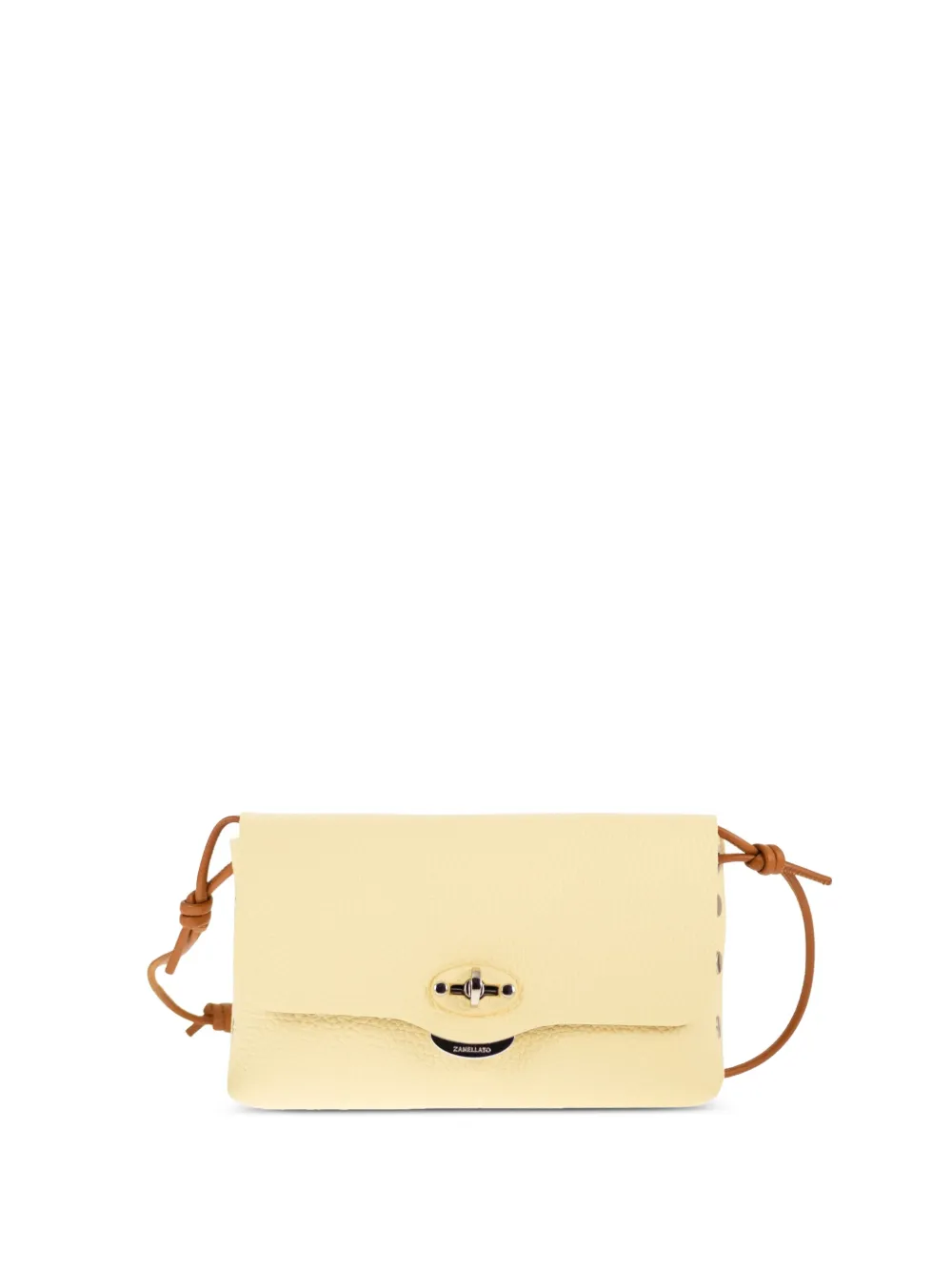 Zanellato small Lettera Pochette leather mini bag - Giallo